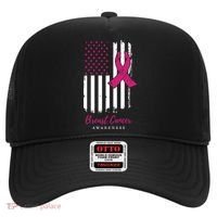 Breast Cancer Awareness US Flag Hat thumb 0