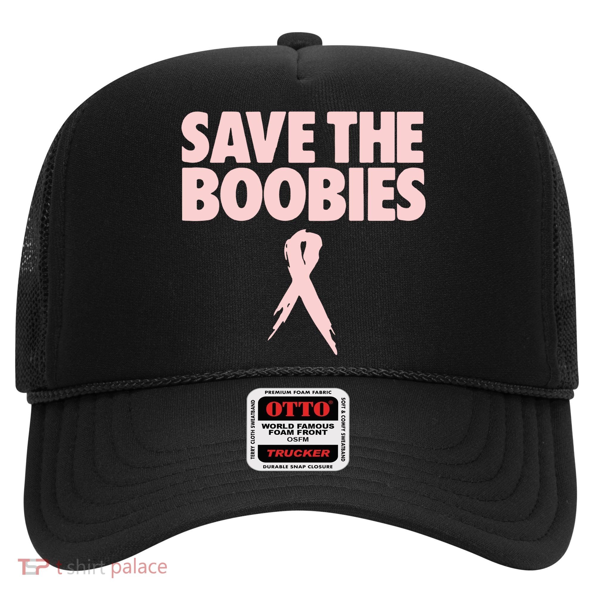 Breast Cancer Awareness Save The Boobies Ribbon Halloween Hat