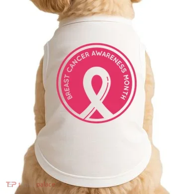 Breast Cancer Awareness Month Support Doggie Tank