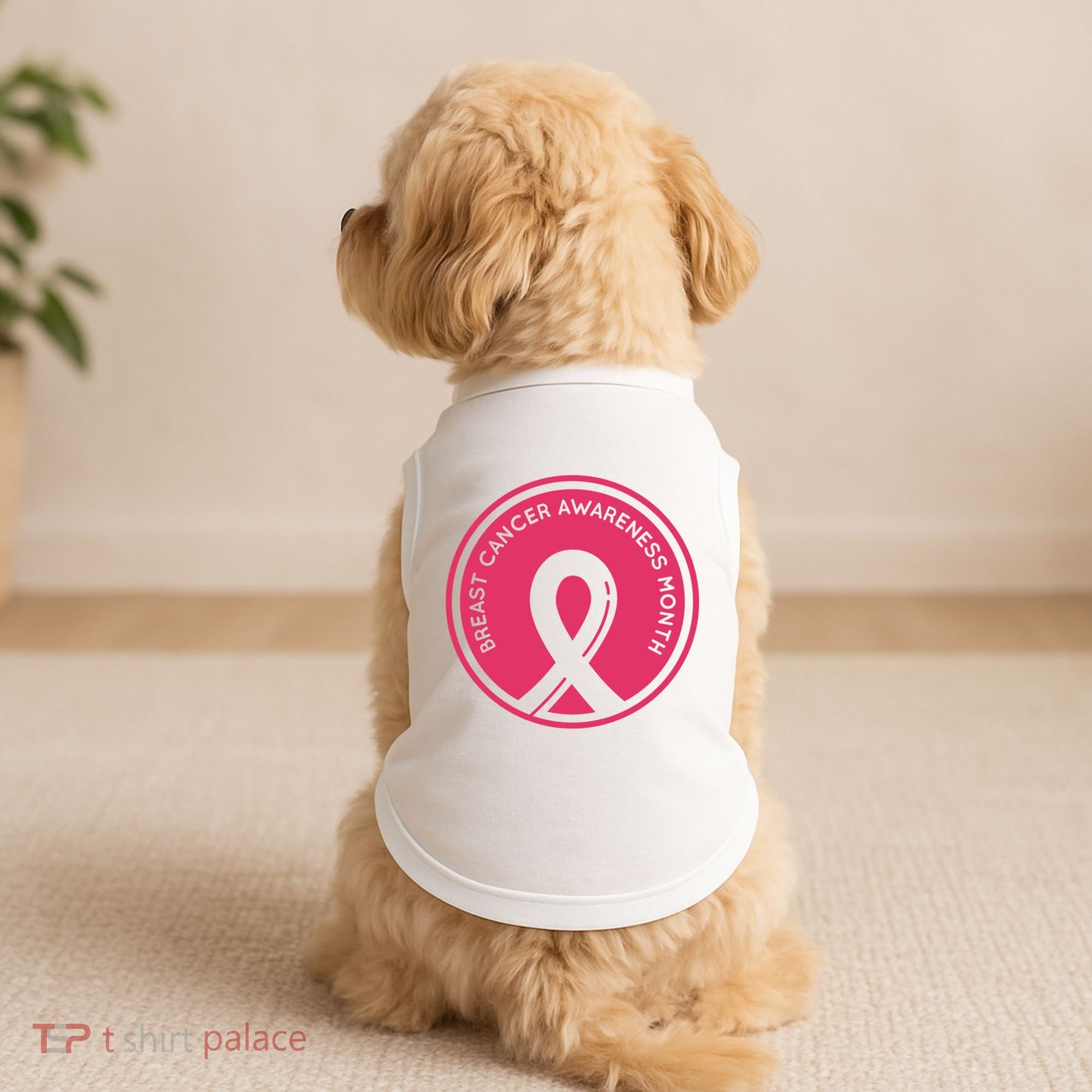 Breast Cancer Awareness Month Support Doggie Tank