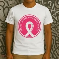 Breast Cancer Awareness Month Support T-Shirt thumb 3