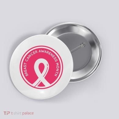 Breast Cancer Awareness Month Support Button