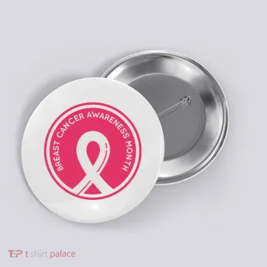 Breast Cancer Awareness Month Support Button