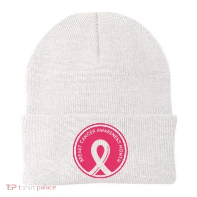 Breast Cancer Awareness Month Support Beanie