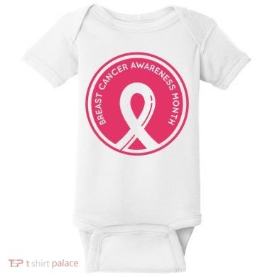 Breast Cancer Awareness Month Support Baby Bodysuit