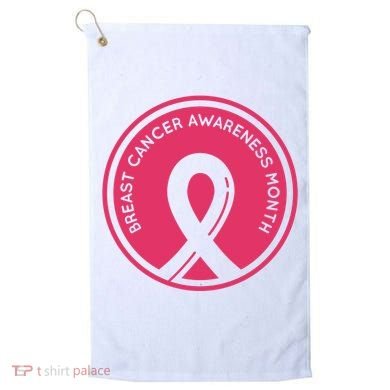 Breast Cancer Awareness Month Support Golf Towel