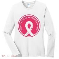 Breast Cancer Awareness Month Support Women's Long Sleeve Shirt thumb 0
