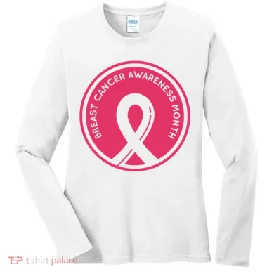 Breast Cancer Awareness Month Support Women's Long Sleeve Shirt