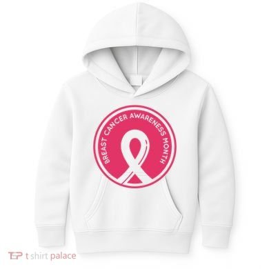 Breast Cancer Awareness Month Support Kids Hoodie