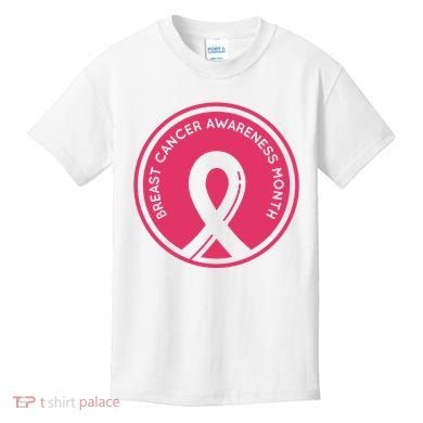 Breast Cancer Awareness Month Support Kids T-Shirt