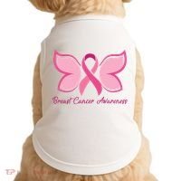 Breast Cancer Awareness Butterfly Pink Ribbon Doggie Tank thumb 0
