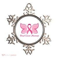 Breast Cancer Awareness Butterfly Pink Ribbon Ornament thumb 0