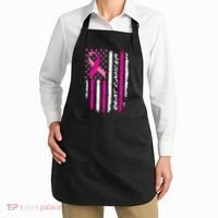 Breast Cancer Awareness USA Distressed Flag Apron thumb 2