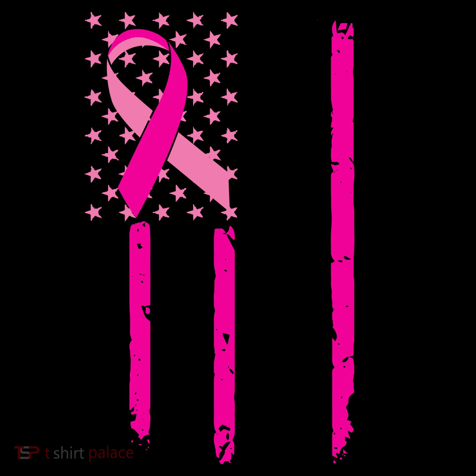 Breast Cancer Awareness USA Distressed Flag Coffee Mug