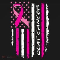 Breast Cancer Awareness USA Distressed Flag Mousepad thumb 1