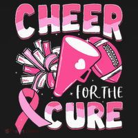 Breast Cancer Awareness Cheer For The Cure Football Women's Hoodie thumb 2