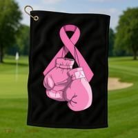 Breast Cancer Awareness Cool Gift For Women And Men Golf Towel thumb 1