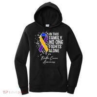 Bladder Cancer Awareness In This Family No One Fights Alone Great Gift Women's Hoodie thumb 0