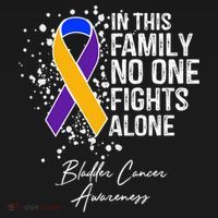 Bladder Cancer Awareness In This Family No One Fights Alone Great Gift Women's Hoodie thumb 2