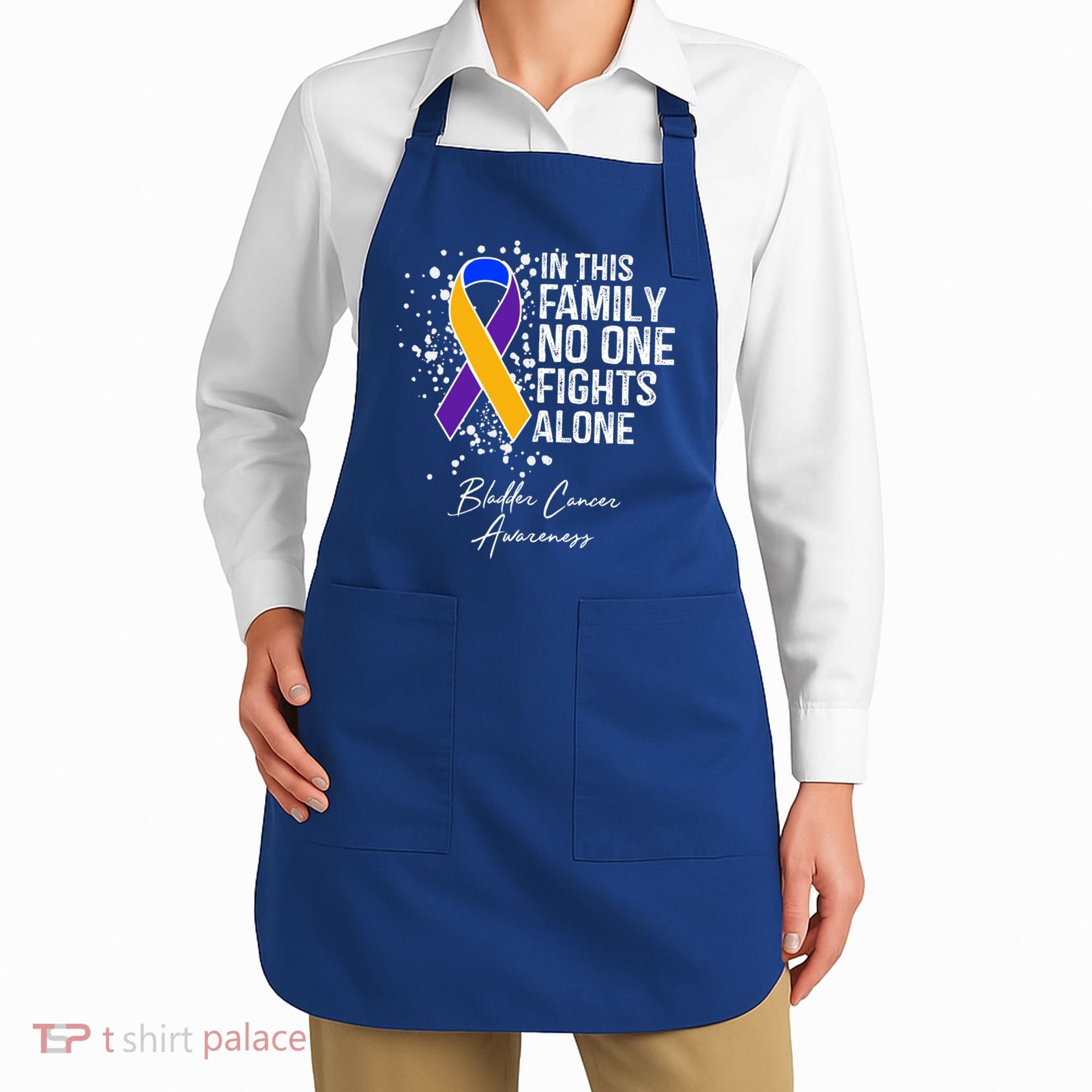 Bladder Cancer Awareness In This Family No One Fights Alone Great Gift Apron