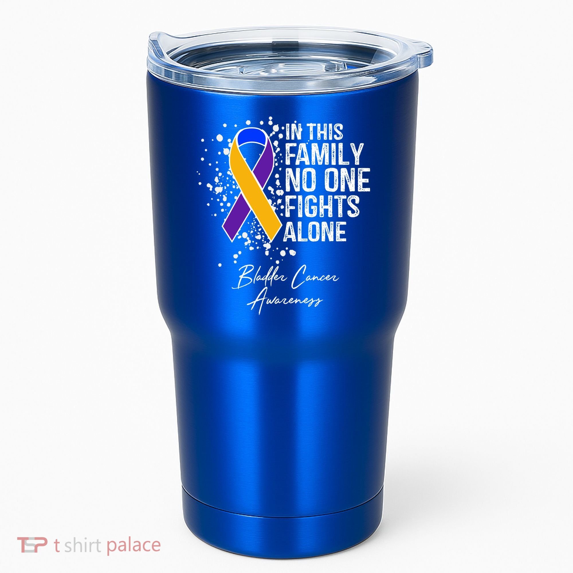 Bladder Cancer Awareness In This Family No One Fights Alone Great Gift Tumbler