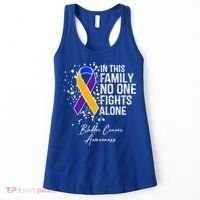Bladder Cancer Awareness In This Family No One Fights Alone Great Gift Women's Tank Top thumb 0