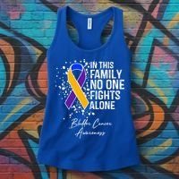 Bladder Cancer Awareness In This Family No One Fights Alone Great Gift Women's Tank Top thumb 3
