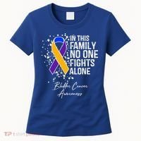 Bladder Cancer Awareness In This Family No One Fights Alone Great Gift Women's T-Shirt thumb 0