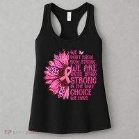 Breast Cancer Awareness Survivor In October We Wear Pink Sunflower Women's Tank Top thumb 3