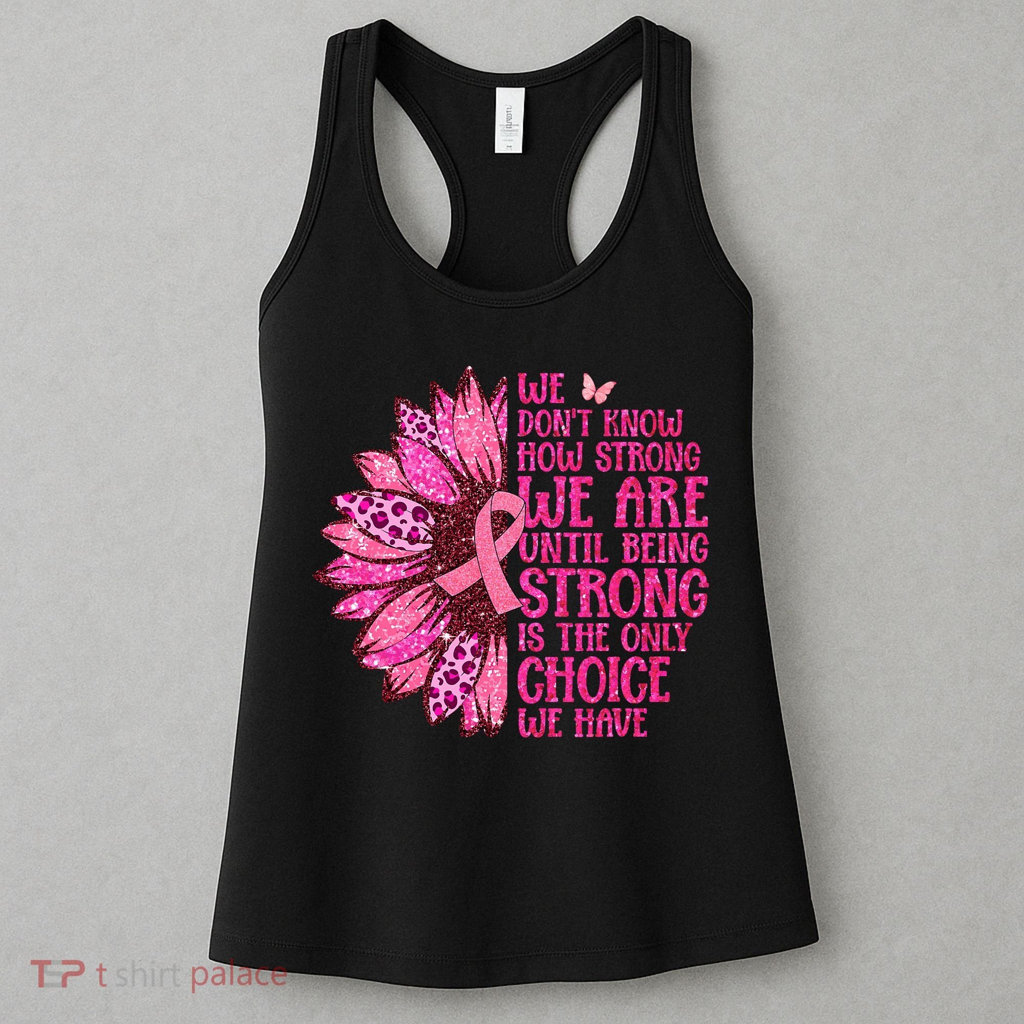Breast Cancer Awareness Survivor In October We Wear Pink Sunflower Women's Tank Top