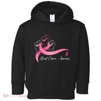Breast Cancer Awareness Strong Fists Pink Ribbon Toddler Hoodie thumb 0