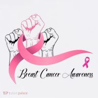 Breast Cancer Awareness Strong Fists Pink Ribbon Women's Hoodie thumb 2