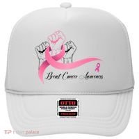 Breast Cancer Awareness Strong Fists Pink Ribbon Hat thumb 0