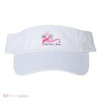 Breast Cancer Awareness Strong Fists Pink Ribbon Visor thumb 0