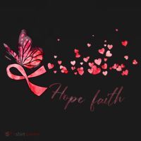 Breast Cancer Awareness Butterfly Pink Ribbon Hope Faith Women's Hoodie thumb 2