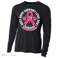 Breast Cancer Awareness Hope Support Love Cure Courage Care Cooling Performance Long Sleeve Crew thumb 0