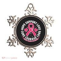 Breast Cancer Awareness Hope Support Love Cure Courage Care Ornament thumb 0