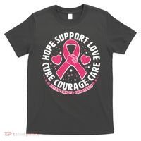 Breast Cancer Awareness Hope Support Love Cure Courage Care T-Shirt thumb 0