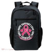 Breast Cancer Awareness Hope Support Love Cure Courage Care Backpack thumb 0