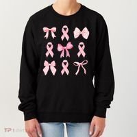 Breast Cancer Awareness Bow Ribbon Women's Sweatshirt thumb 0