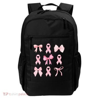 Breast Cancer Awareness Bow Ribbon Backpack