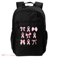 Breast Cancer Awareness Bow Ribbon Backpack thumb 0