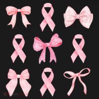 Breast Cancer Awareness Bow Ribbon Bucket Hat thumb 4