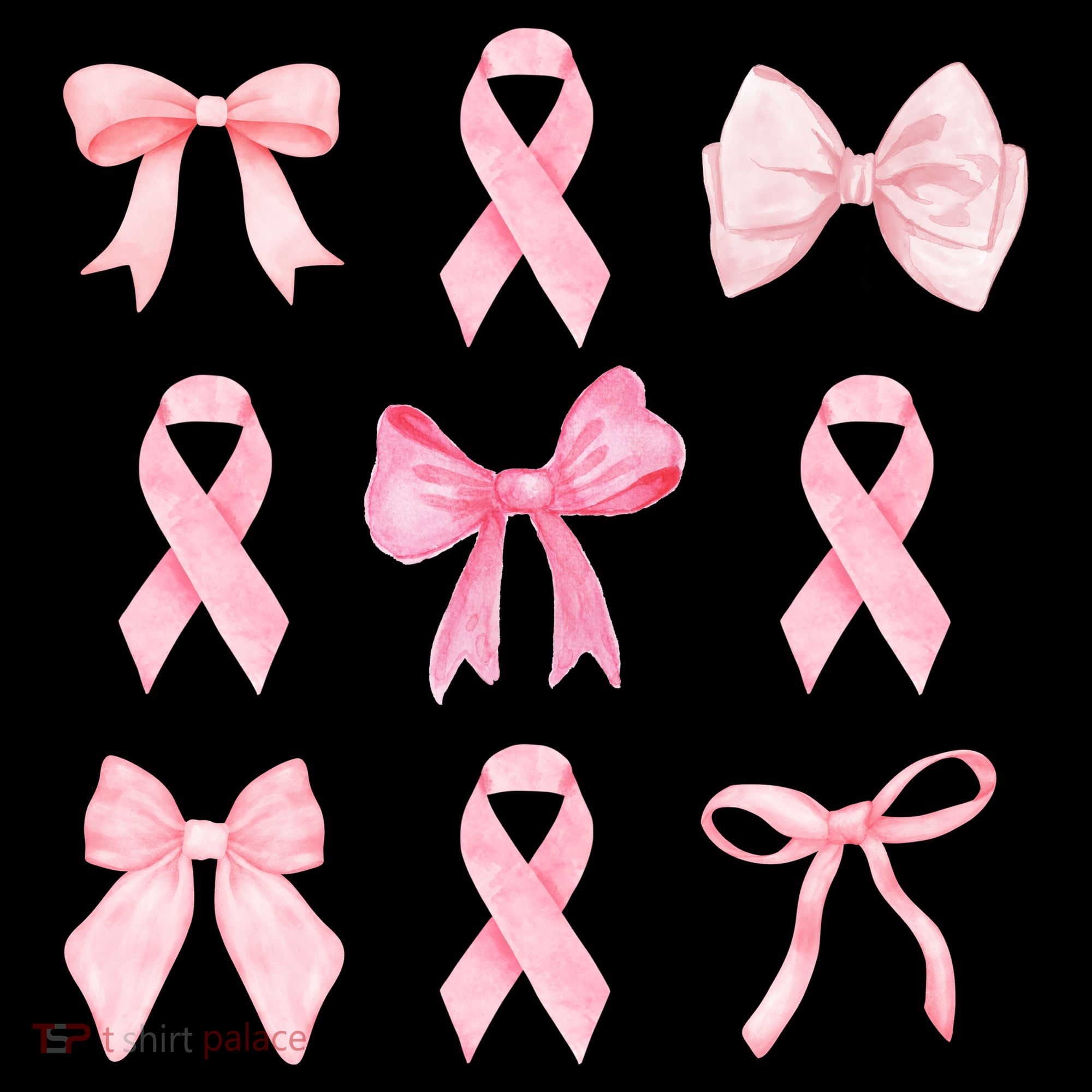 Breast Cancer Awareness Bow Ribbon Coaster