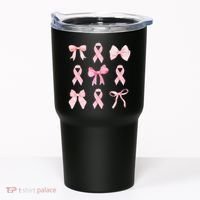 Breast Cancer Awareness Bow Ribbon Tumbler thumb 0