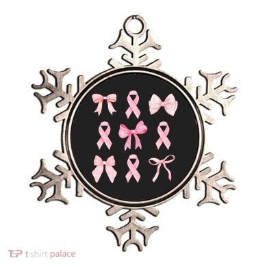 Breast Cancer Awareness Bow Ribbon Ornament