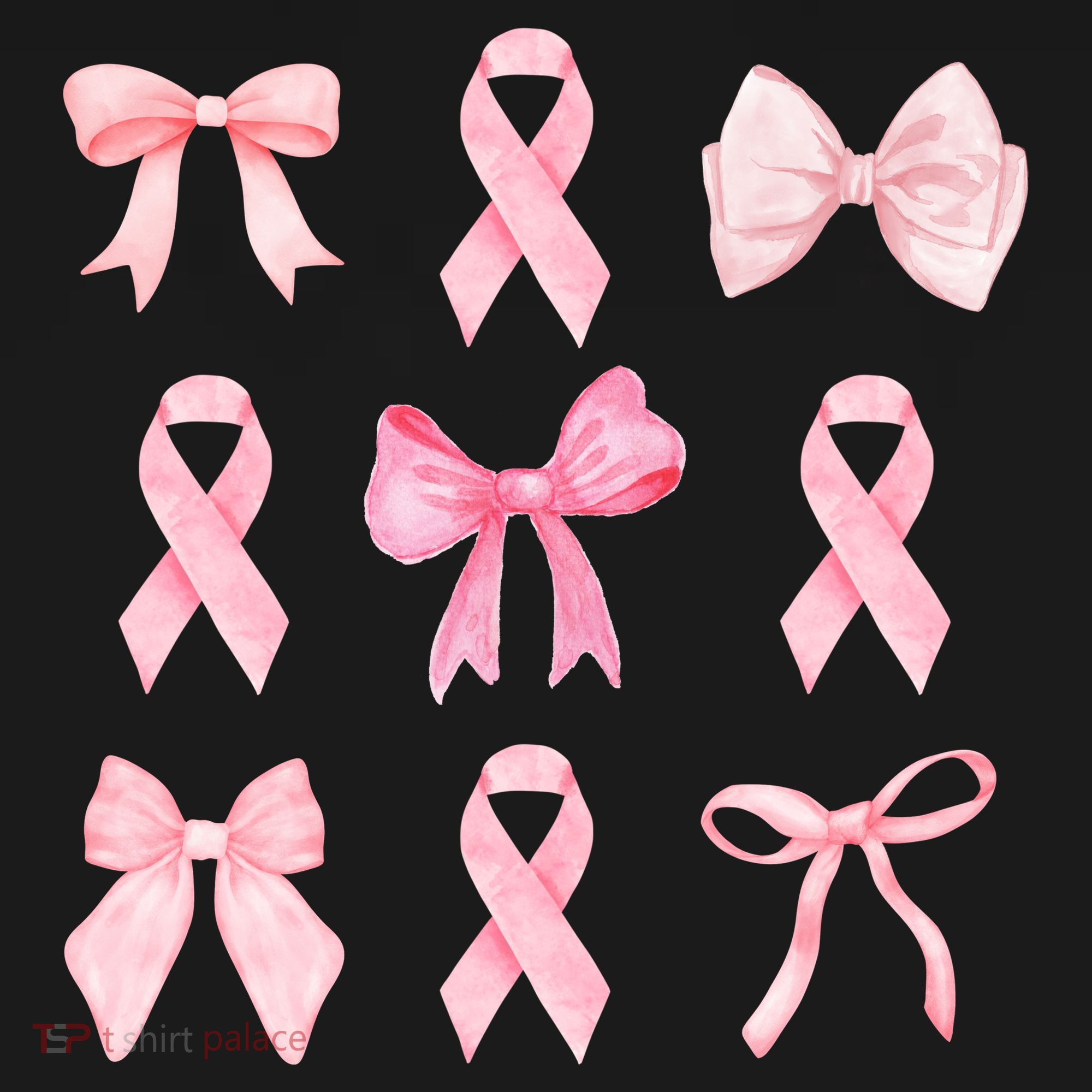 Breast Cancer Awareness Bow Ribbon Ornament