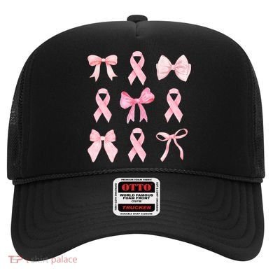 Breast Cancer Awareness Bow Ribbon Hat