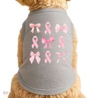 Breast Cancer Awareness Bow Ribbon Doggie Tank thumb 0