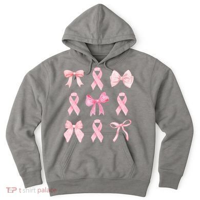 Breast Cancer Awareness Bow Ribbon Hoodie